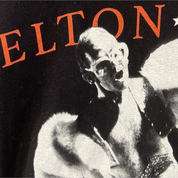 Elton John Homage 1 Men's/Women's Size Small Black Graphic T-Shirt Concert Soft - Picture 9 of 16